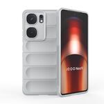 Per vivo iQOO Neo9 Magic Shield TPU + custodia per telefono in flanella (grigio)
