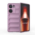 Per vivo iQOO Neo9 Magic Shield TPU + custodia per telefono in flanella (viola)