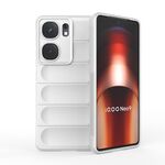Per vivo iQOO Neo9 Magic Shield TPU + custodia per telefono in flanella (bianca)