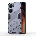 Per vivo iQOO Neo9 5G Punk Armor 2 in 1 PC + custodia per telefono in TPU con supporto (grigio)