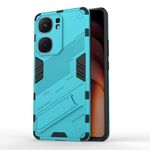 Per vivo iQOO Neo9 5G Punk Armor 2 in 1 PC + custodia per telefono TPU con supporto (blu)