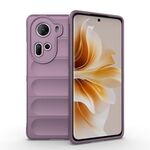 Per OPPO Reno11 5G Global Magic Shield TPU + custodia per telefono in flanella (viola)