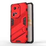 Per OPPO Reno11 5G Global Punk Armor 2 in 1 PC + custodia per telefono in TPU con supporto (rosso)
