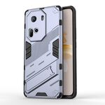 Per OPPO Reno11 5G Global Punk Armor 2 in 1 PC + custodia per telefono in TPU con supporto (grigio)