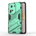 Per OPPO Reno11 5G Global Punk Armor 2 in 1 PC + custodia per telefono in TPU con supporto (verde)