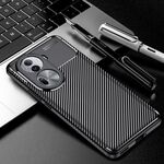 Per OPPO Reno11 Custodia per telefono in TPU antiurto con struttura in fibra di carbonio globale (nera)