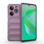 Per Infinix Smart 8 Magic Shield TPU + custodia per telefono in flanella (viola)