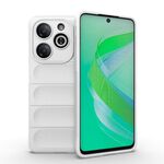 Per Infinix Smart 8 Magic Shield TPU + custodia per telefono in flanella (bianca)