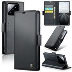 Per Xiaomi 14 Pro CaseMe 023 Custodia per telefono in pelle antifurto con fibbia a farfalla Litchi Texture RFID (nera)