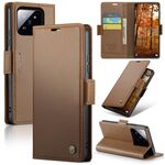 Per Xiaomi 14 Pro CaseMe 023 Custodia per telefono in pelle antifurto con fibbia a farfalla Litchi Texture RFID (marrone)