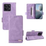 Custodia per telefono in pelle con chiusura magnetica Xiaomi Redmi K70E 5G (viola)