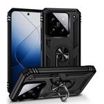 Per Xiaomi 14 Pro antiurto TPU + custodia per telefono PC con supporto (nero)