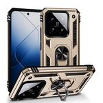 Per Xiaomi 14 Pro Custodia antiurto in TPU + PC con supporto (oro)