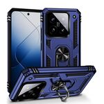 Per Xiaomi 14 Custodia antiurto in TPU + PC con supporto (blu)
