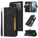 Per Xiaomi Redmi K70 / K70 Pro 5G BETOPNICE Custodia per telefono in pelle con fibbia a doppio lato (nera)