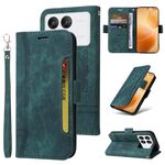 Per Xiaomi Poco X6 Pro / Redmi K70E 5G BETOPNICE Custodia per telefono in pelle con fibbia a doppio lato (verde)