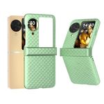 Per OPPO Find N3 Flip 3 in 1 Custodia opaca per PC con motivo a onde e cerniera (verde chiaro)