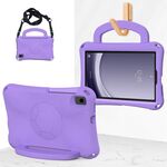 Per Samsung Galaxy Tab A9 8.7 SM-X110/X115 Custodia per tablet antiurto in EVA a forma di calcio (viola chiaro)