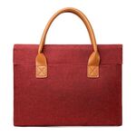 Borsa per laptop portatile leggera in tessuto Oxford da 15,6 pollici con manico in PU (rosso)