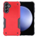 Per Samsung Galaxy S23 FE 5G Custodia per telefono armatura antiurto antiscivolo (rossa)