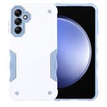 Per Samsung Galaxy S23 FE 5G Custodia per telefono armatura antiurto antiscivolo (bianca)
