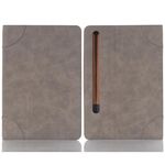 Custodia per tablet in pelle a libro retrò per Samsung Galaxy Tab S9 (grigio)