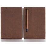 Custodia per tablet in pelle a libro retrò per Samsung Galaxy Tab S9 (marrone scuro)