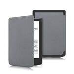 Per PocketBook Verse Pro Custodia per tablet intelligente in pelle con rotelle di tensione in tinta unita (grigio)