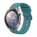 Per Samsung Galaxy Watch3 41mm 20mm Cinturino in silicone morbido a tinta unita (verde pino)