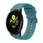 Per Samsung Galaxy Watch Active 40mm 20mm Cinturino in silicone morbido a tinta unita (verde pino)