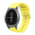 Per Samsung Gear S2 Classic 20mm Cinturino in silicone morbido a tinta unita (giallo)