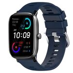 Per Amazfit GTS 2 cinturino in silicone morbido tinta unita da 20 mm (blu notte)