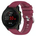 Per Samsung Galaxy Watch 4 Classic 42mm 20mm Cinturino in silicone morbido a tinta unita (Bordeaux)