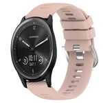 Per Garmin Vivomove Sport 20mm Cinturino in silicone morbido a tinta unita (rosa)