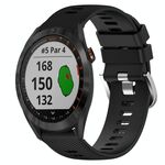 Per Garmin Approach S40 Cinturino in silicone morbido da 20 mm in tinta unita (nero)