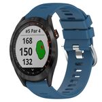 Per Garmin Approach S40 20mm Cinturino in silicone morbido a tinta unita (blu)