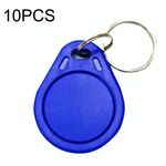 10PCS IC Access Control Card Controllo d'ingresso M1 Compatibile Fudan Rfid 13.56Mhz Portachiavi Portachiavi Tag Portachiavi(Blu)