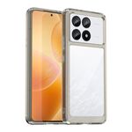 Per Xiaomi Redmi K70 Pro Custodia per telefono TPU ibrida in acrilico serie colorata (grigio trasparente)