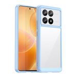 Per Xiaomi Redmi K70E Custodia per telefono TPU ibrida in acrilico serie colorata (blu)