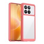 Per Xiaomi Redmi K70E Custodia per telefono TPU ibrida in acrilico serie colorata (rossa)