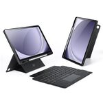 Per Samsung Galaxy Tab A9+ DUX DUCIS DK Custodia tablet in pelle con tastiera magnetica galleggiante (nero)