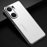 Custodia per telefono in metallo smerigliato per vivo iQOO Neo 9 (argento)