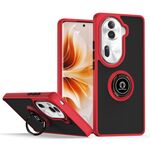 Per OPPO Reno11 Pro Global Q Shadow 1 Series TPU + custodia per PC con anello (rosso)