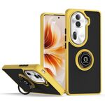 Per OPPO Reno11 Pro Global Q Shadow 1 Series TPU + custodia per PC con anello (giallo)