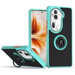 Per OPPO Reno11 Pro Global Q Shadow 1 Series TPU + custodia per PC con anello (blu cielo)