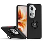 Per OPPO Reno11 Global Q Shadow 1 Series TPU + custodia per PC con anello (nero + rosso)