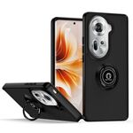 Per OPPO Reno11 Global Q Shadow 1 Series TPU + custodia per PC con anello (nero + nero)