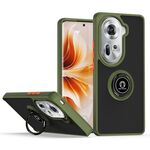 Per OPPO Reno11 Global Q Shadow 1 Series Custodia in TPU + PC con anello (verde militare)