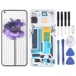 For Nothing Phone1 A063 Digitalizzatore schermo LCD assemblaggio completo con cornice (Argento)