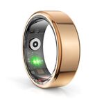 Anello intelligente R02 MISURA 9, supporto frequenza cardiaca/ossigeno nel sangue/monitoraggio del sonno/modalità sportive multiple(Oro)